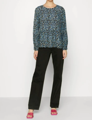 Bluza Pieces, albastru Albastru