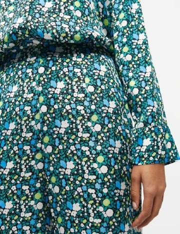 Pantaloni Object, imprimeu floral Floral print