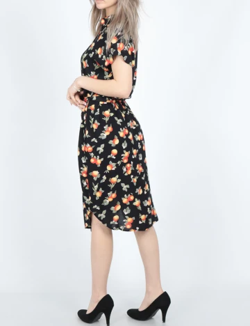 Rochie scurta Pieces, negru Negru