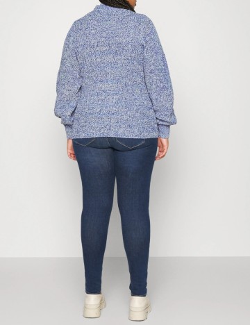 Pulover Vero Moda Curve, albastru