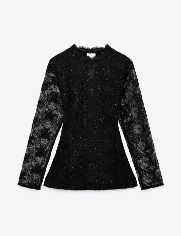 Camasa Zara, negru, M