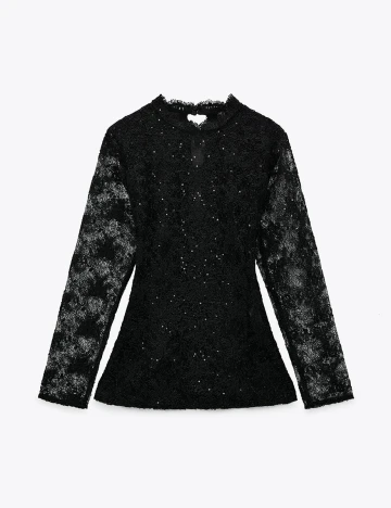 Camasa Zara, negru, M Negru