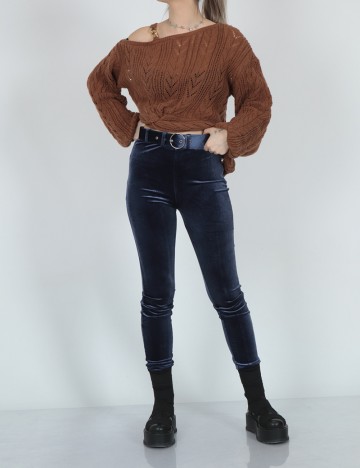 
						Pantaloni NA-KD, bleumarin