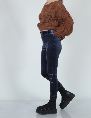 Pantaloni NA-KD, bleumarin