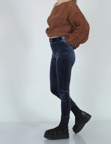 Pantaloni NA-KD, bleumarin