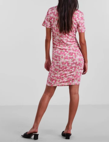 Rochie scurta Pieces, roz
