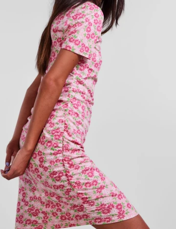 Rochie scurta Pieces, roz
