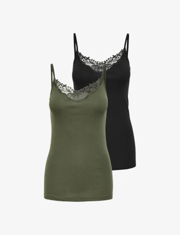 Set Maiouri Only, verde/negru