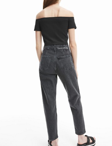 Top Calvin Klein Jeans, negru