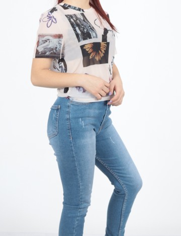 Top Neon&Nylon, ecru