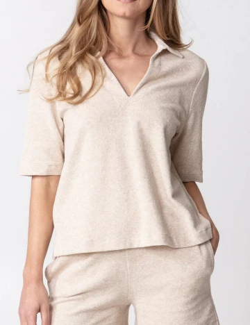 Tricou Indiska, crem