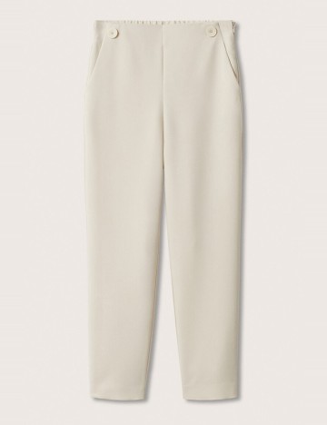 Pantaloni Mango, ecru