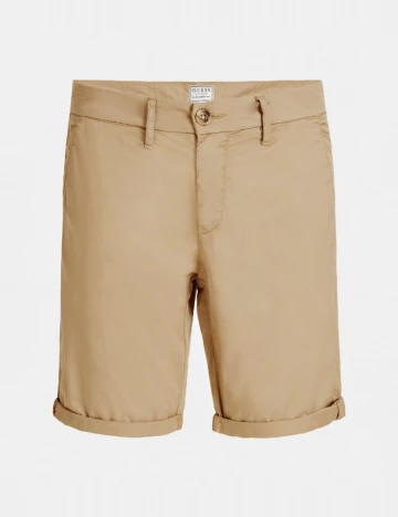 Pantaloni scurti Guess, maro deschis