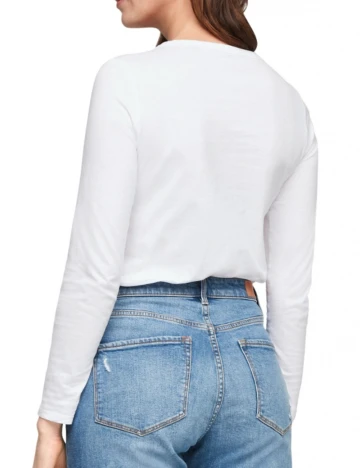 Bluza s.Oliver, alb Alb
