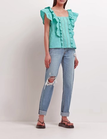 Bluza River Island, turcoaz