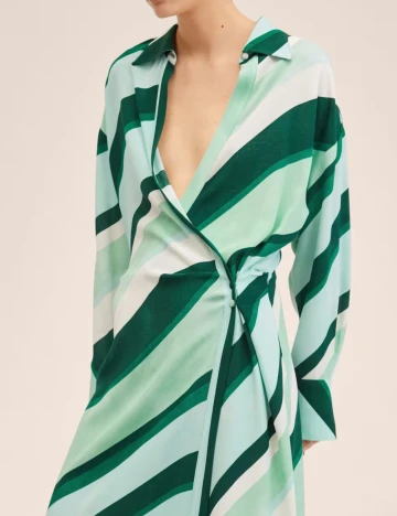 Rochie medie Mango, verde Verde