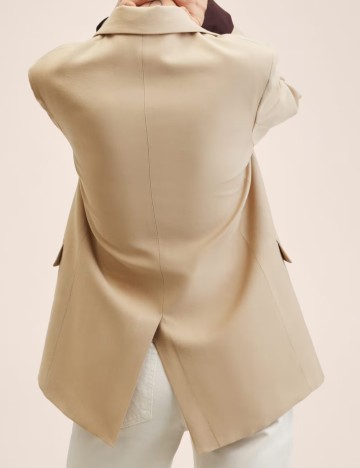Sacou Oversize Mango, crem