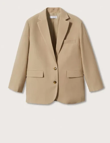 Sacou Oversize Mango, crem