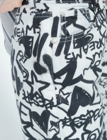 Blugi River Island, alb