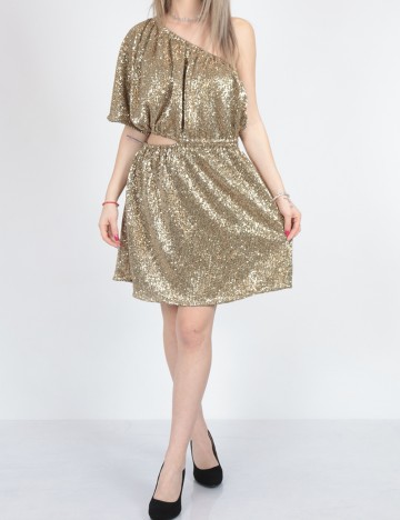 
						Rochie scurta River Island, auriu