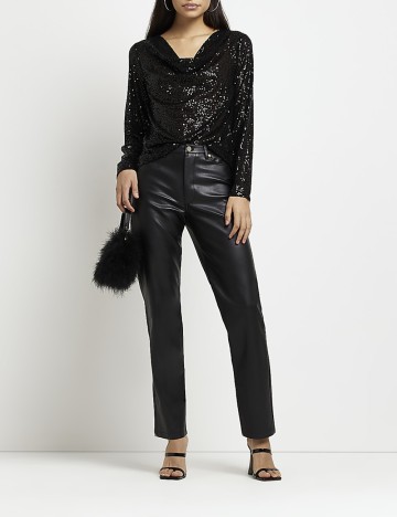 
						Bluza River Island, negru