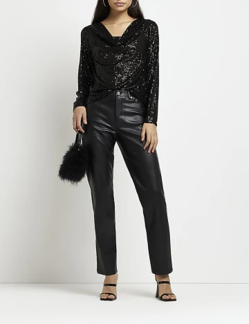 Bluza River Island, negru