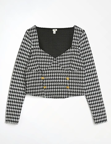 Top River Island, alb/negru