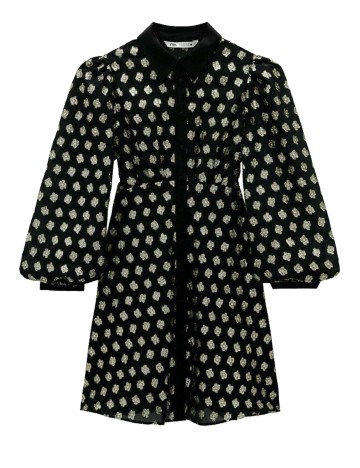 Rochie Zara, negru/buline, M