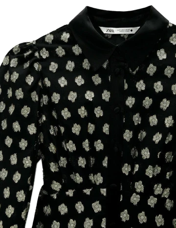 Rochie Zara, negru/buline, M Negru