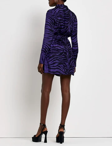 Rochie scurta River Island, mov Mov