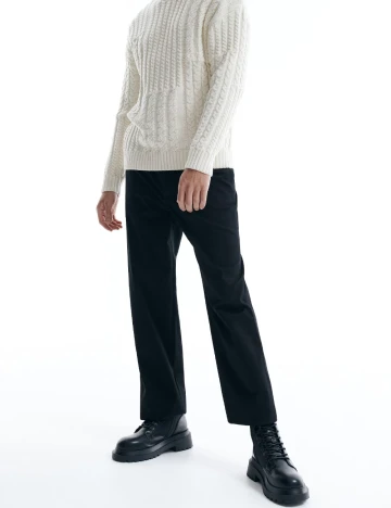 Pantaloni Reserved, negru