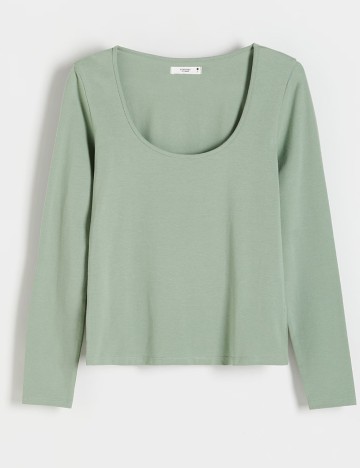 Bluza Reserved, verde opalin