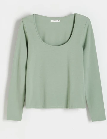 Bluza Reserved, verde opalin Verde