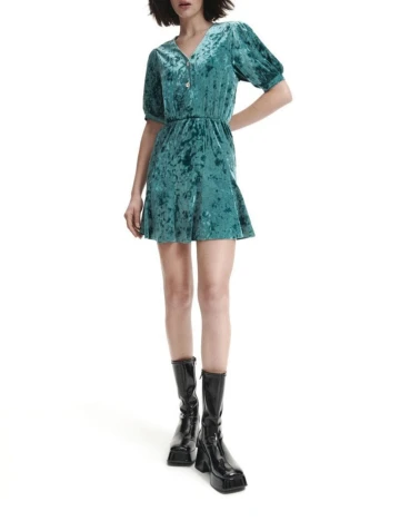 Rochie scurta Reserved, turcoaz