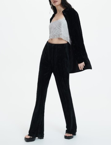 Pantaloni Reserved, negru