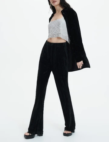 Pantaloni Reserved, negru