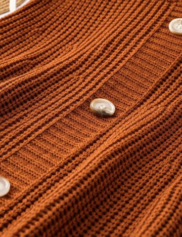 Fusta SHEIN CURVE, maro