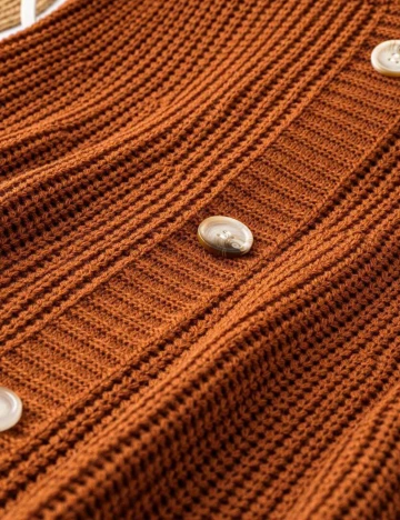 Fusta SHEIN CURVE, maro Maro