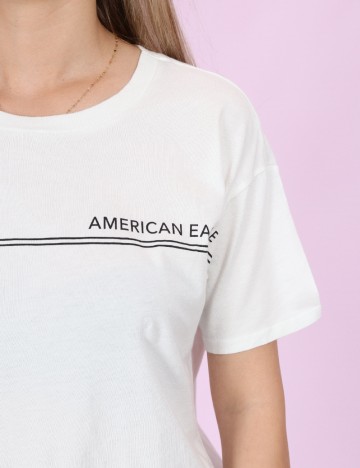 Tricou American Eagle, alb