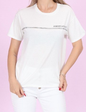 Tricou American Eagle, alb