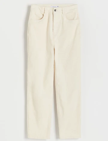Pantaloni Reserved, crem