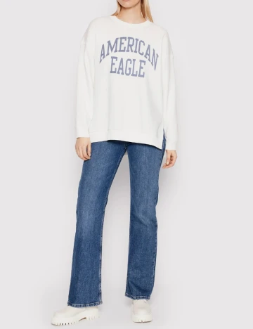 Bluza Oversize American Eagle, alb Alb
