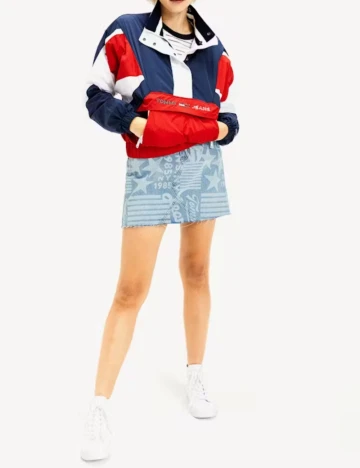 Fusta Tommy Jeans, albastru