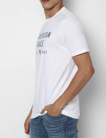 Tricou American Eagle, alb Alb