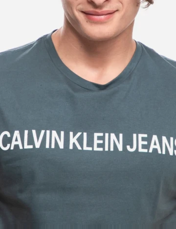 Tricou Calvin Klein Jeans, albastru Albastru