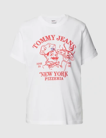 Tricou Tommy Jeans, alb Alb
