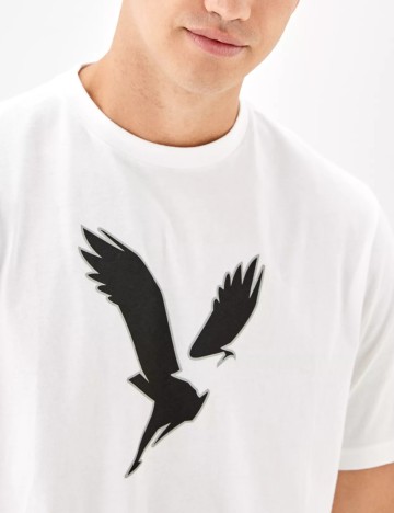 Tricou American Eagle, alb