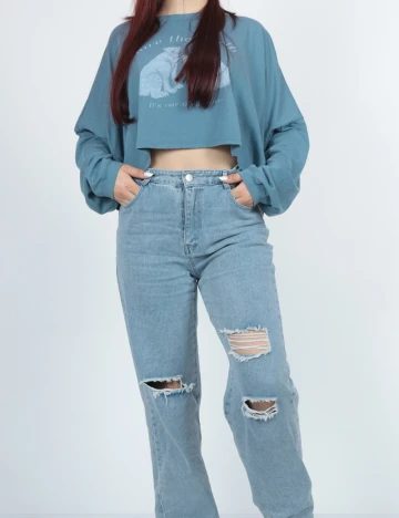 Top American Eagle, albastru Albastru