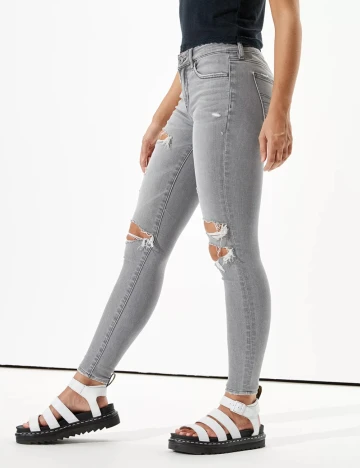 Blugi American Eagle, gri