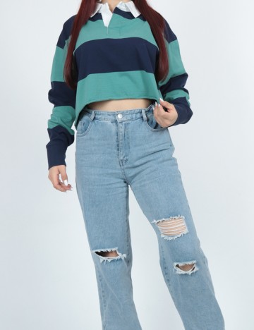Top American Eagle, verde/bleumarin